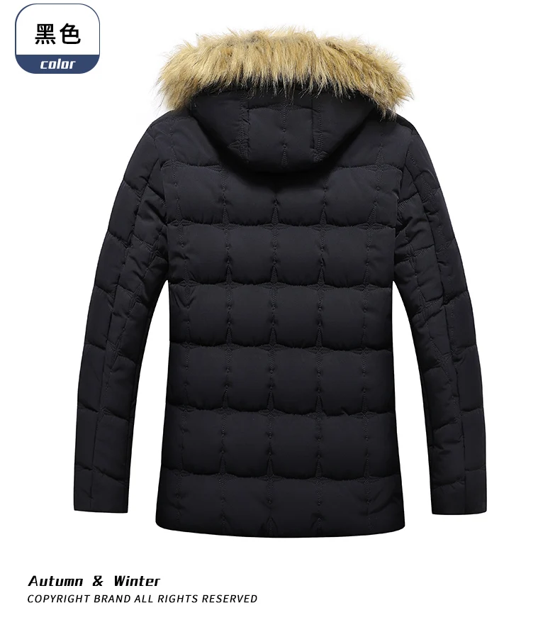 سترة شتوية غير رسمية للرجال سترات دافئة هدية دافئة للأب والزوج سترة مقاومة للرياح معطف شتوي بقلنسوة من الصوف على الموضة الجديدة