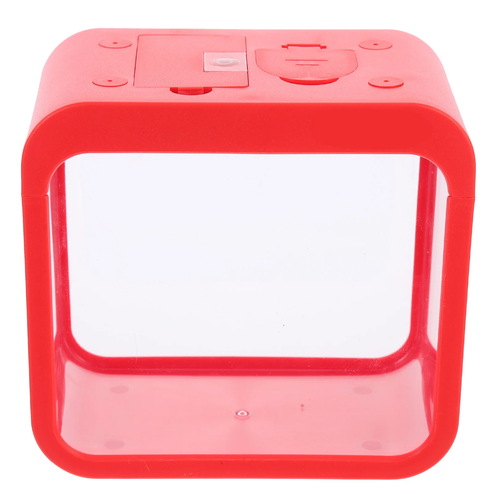 

Betta Fish Tank Mini Creative Small Detachable Clear Fish Tank Desktop Aquarium with 5-Color Change LED Light for Home Garden