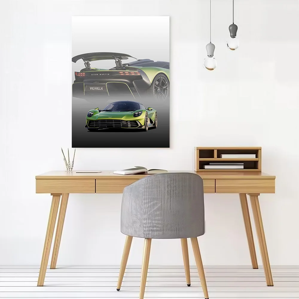 Super Car Martin Valhalla Super Canvas Poster Customizable Pictures Wall Art Canvas Painting for Living Room Decorations Arts
