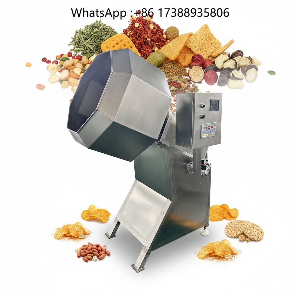 Mezcladora Industrial de Acero Inoxidable para Anís Estrellado, Mezcladora de Alimentos, Mezcladora de Condimentos para Papas y Chios, Directo de Fábrica