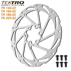 TEKTRO Disc Brake Pads 140 160 180 203mm Bicycle Hydraulic Disc Brake Rotors For MTB Road Folding Cycling Bike Brake Accessories