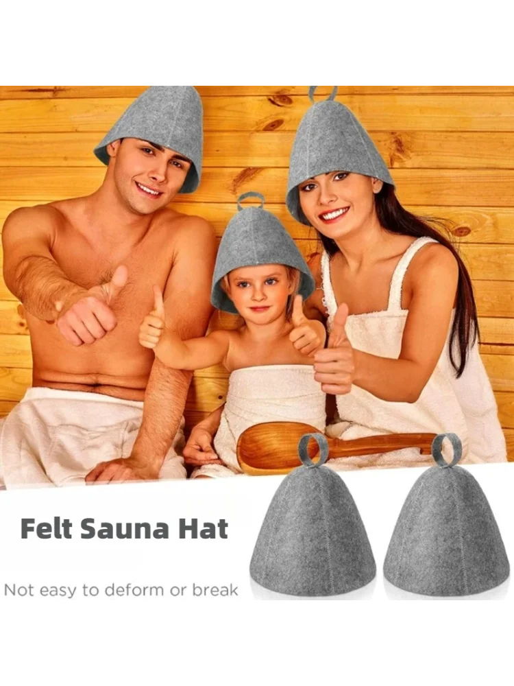 Sauna Hats, Sauna Caps Sauna Hats Sauna Accessories Felt Sauna Cap for Men and Women Home Sauna Steam Cap for Steam Room