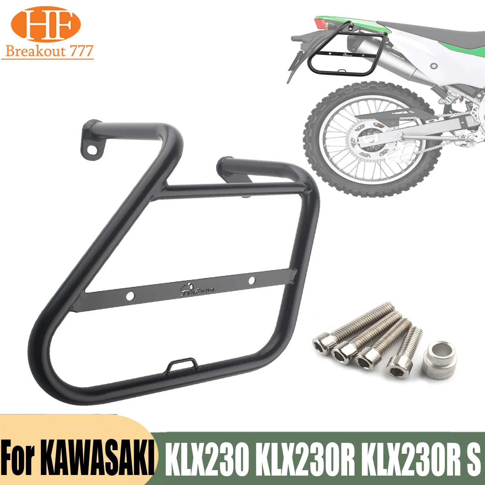 Motorcycle Saddle Bag Side Trunk Bag Bracket Left Right Side Trunk Bag Holder For KAWASAKI KLX 230 KLX230R KLX 230R S 2021-2023