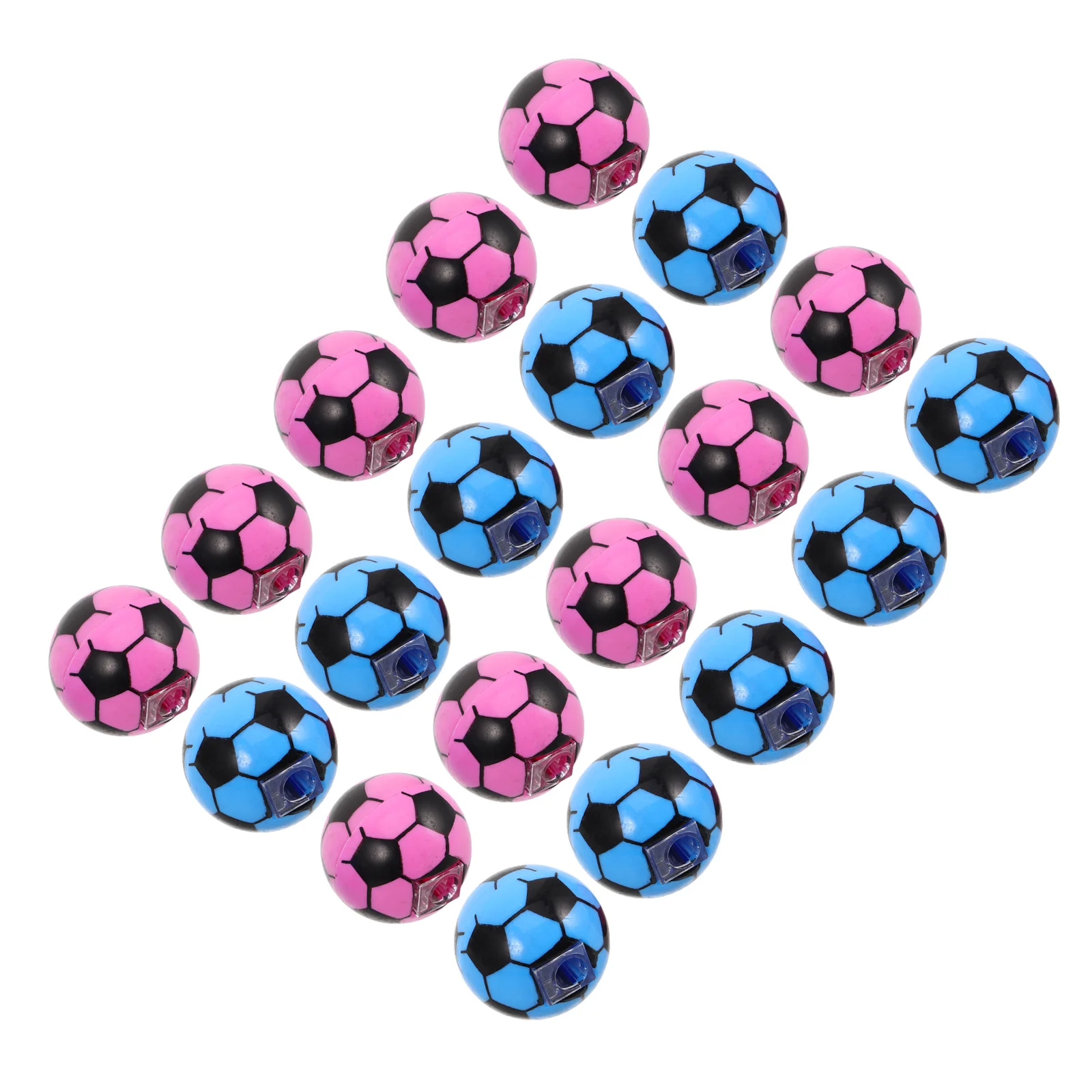 20pcs Football Shaped Pencil Sharpener Single Hole Portable Manual Sharpener For School Office Kids Classroom Students