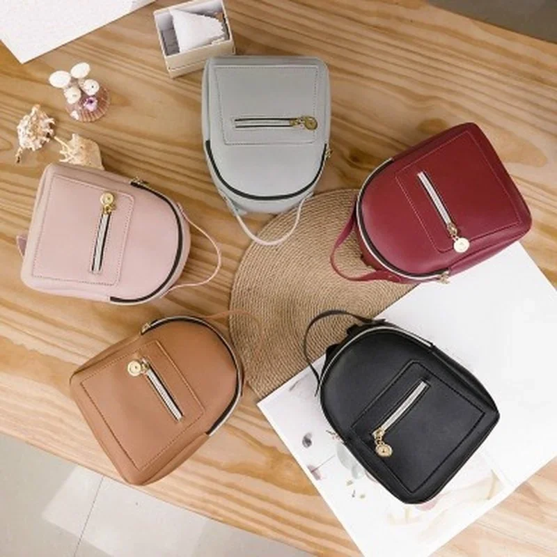 Mini Backpack Women PU Leather Shoulder Bag for Teenage Girls Kids Multi-Function Small Bagpack Female Ladies School Backpack