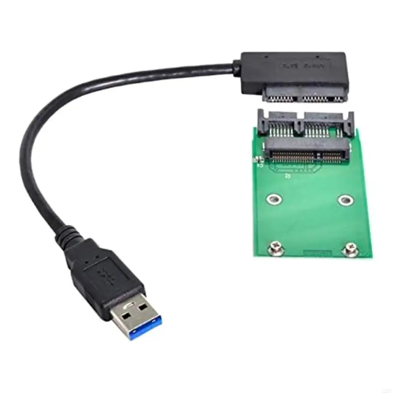 12pc USB2.0 Card Adaptador USB para MSATA SSD 1.8 "Micro 16pin Converter