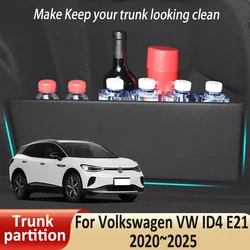 Car Organizer Trunk Side Partition For Volkswagen VW ID4 X CROZZ E21 2020~2025 Storage Organization Auto Interior Accessories