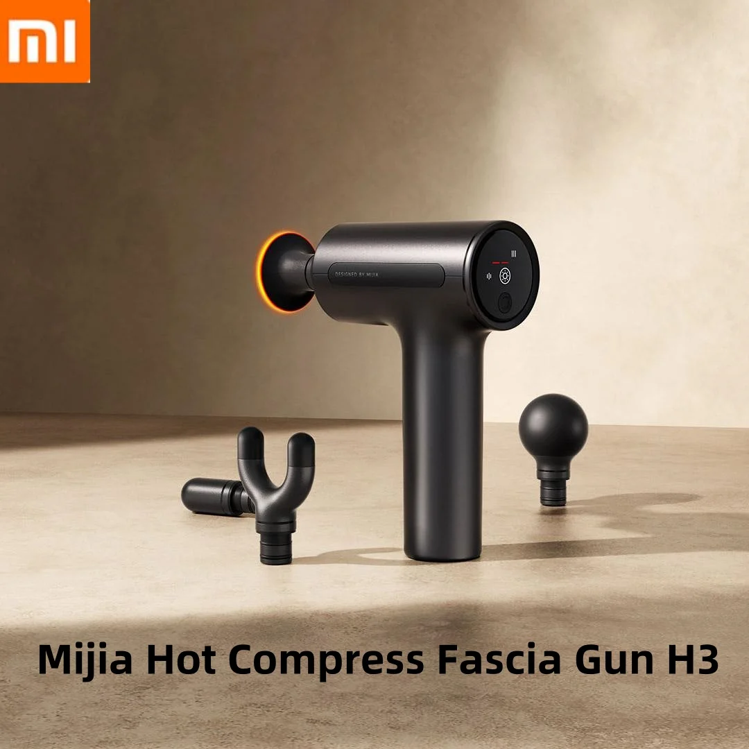 Mijia Hot Compress Fascia Gun H3 Dual Effect Of Power And Thermal Energy Fast Heating In 5 Seconds Impact Massage For Smart Home