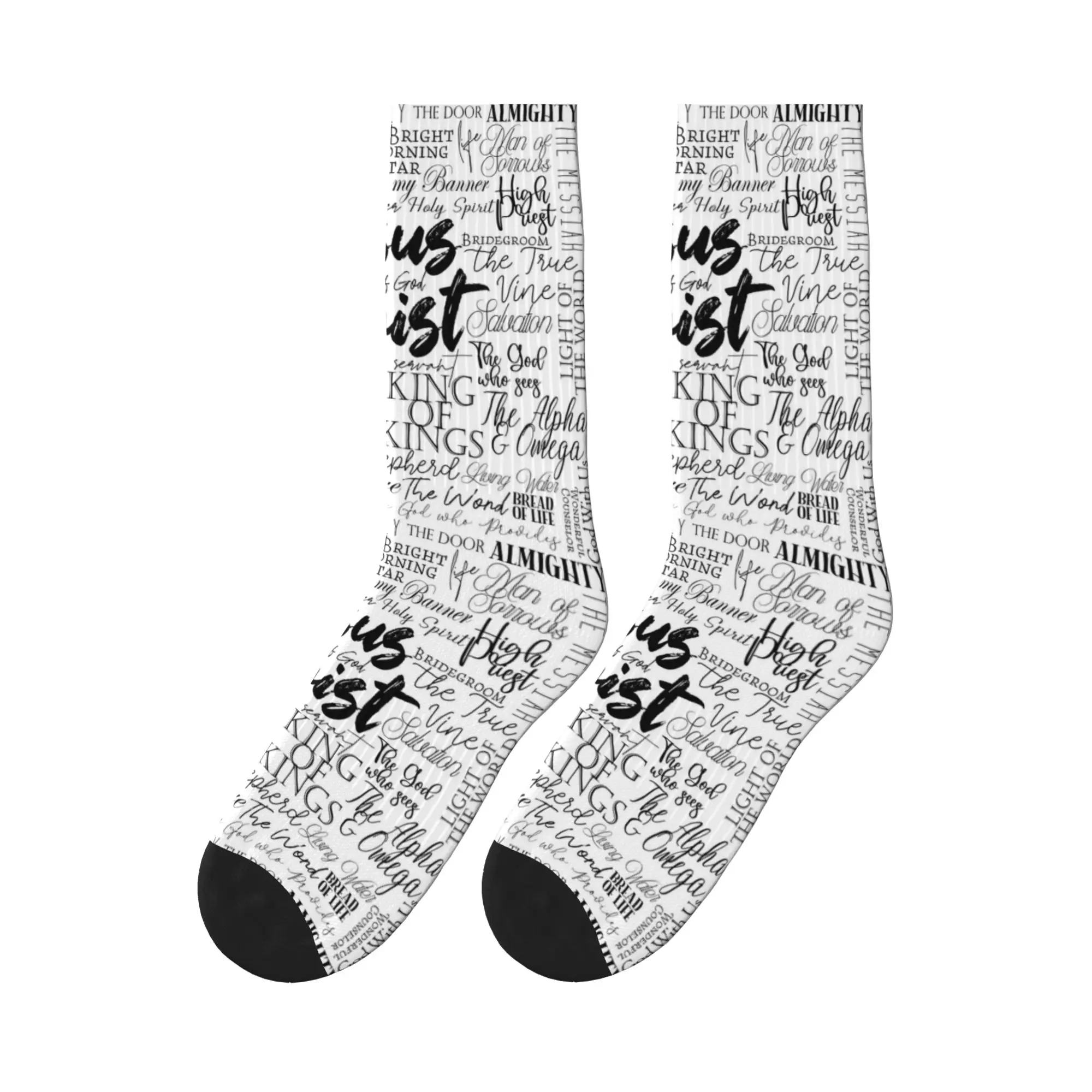 

Спортивные носки с изображением Иисуса Христа, супермягкие, на все сезоны, унисекс, в качестве подарка