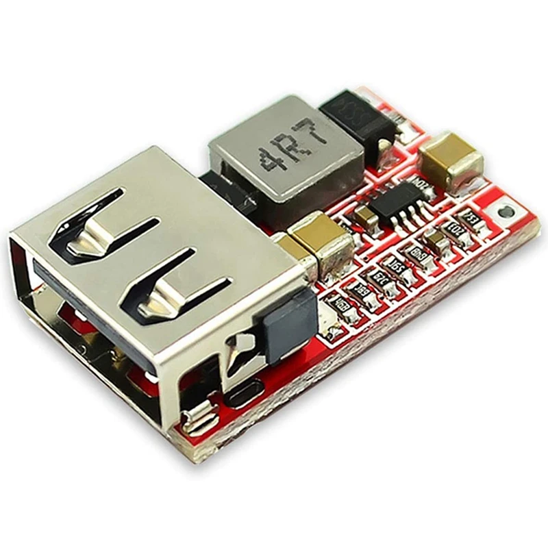 10Pcs DC-DC Buck Converter Car USB Charger Module 6-24V 12V 24V To 5V 3A Step Down Voltage Regulator Power Supply Module