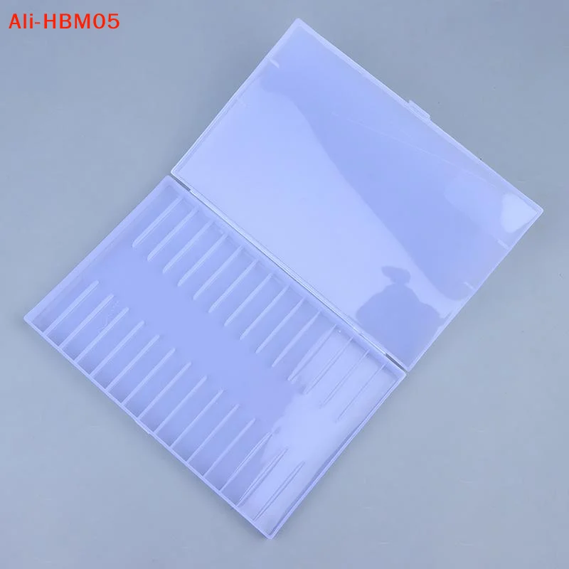 (HB05)MultiSlot Pen Ganized Box Stationery Display Holder Hard Plastic Pencil Case Writing Container School Supply Pen Box Empty
