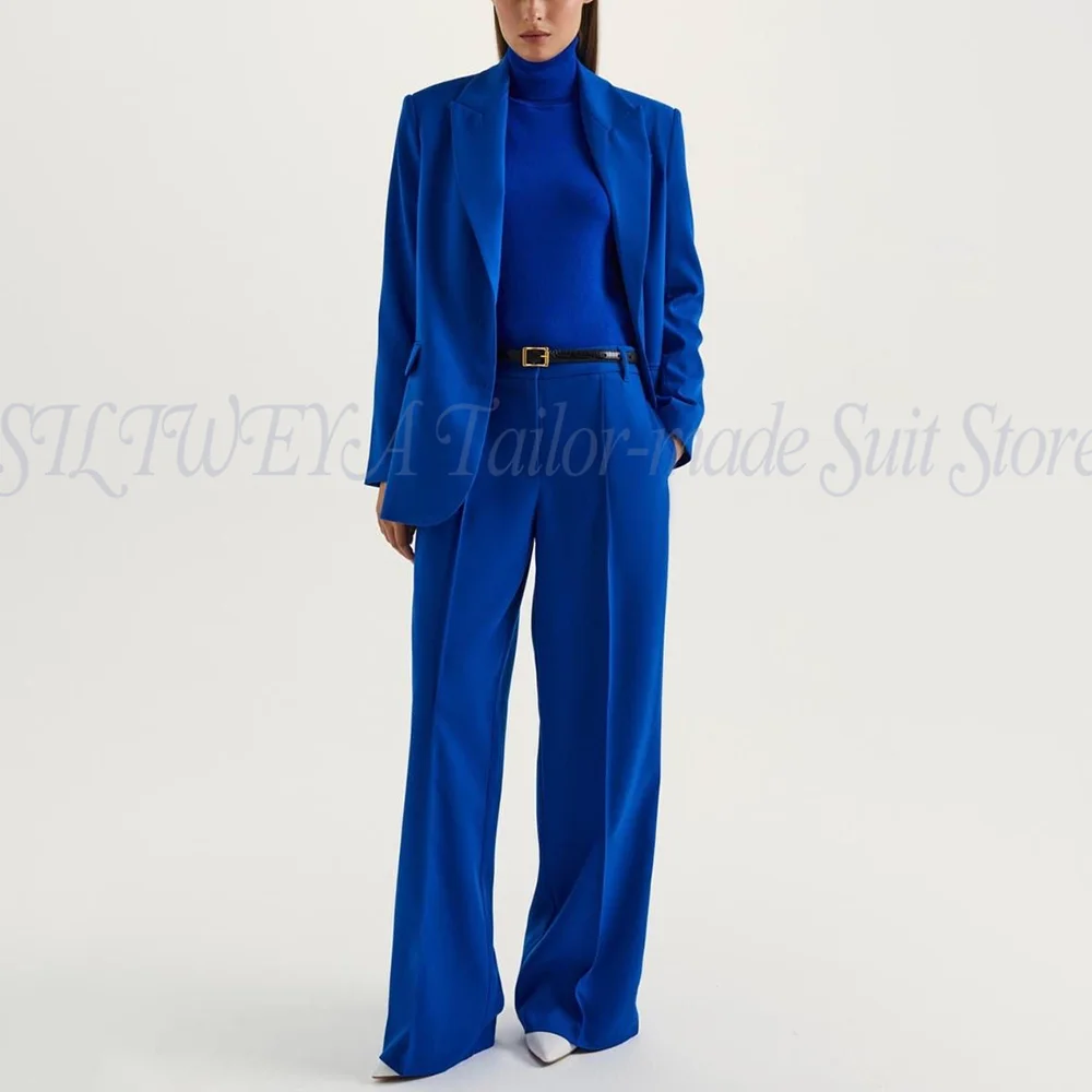 

Luxury Female Suit 2 Pieces Jacket Pants Office Lady Chic Outfits Smart Casual Blazer Set Trajes De Mujer Elegante