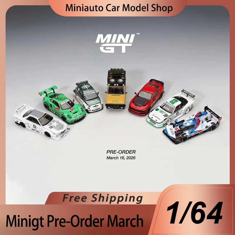 

New Minigt 1:64 Pre-Order 2026 Series 1218 Alloy Miniature Diecast Model 911 Gt3 R Bmw M Hybrid V8 Car Model Toys Kids Gift