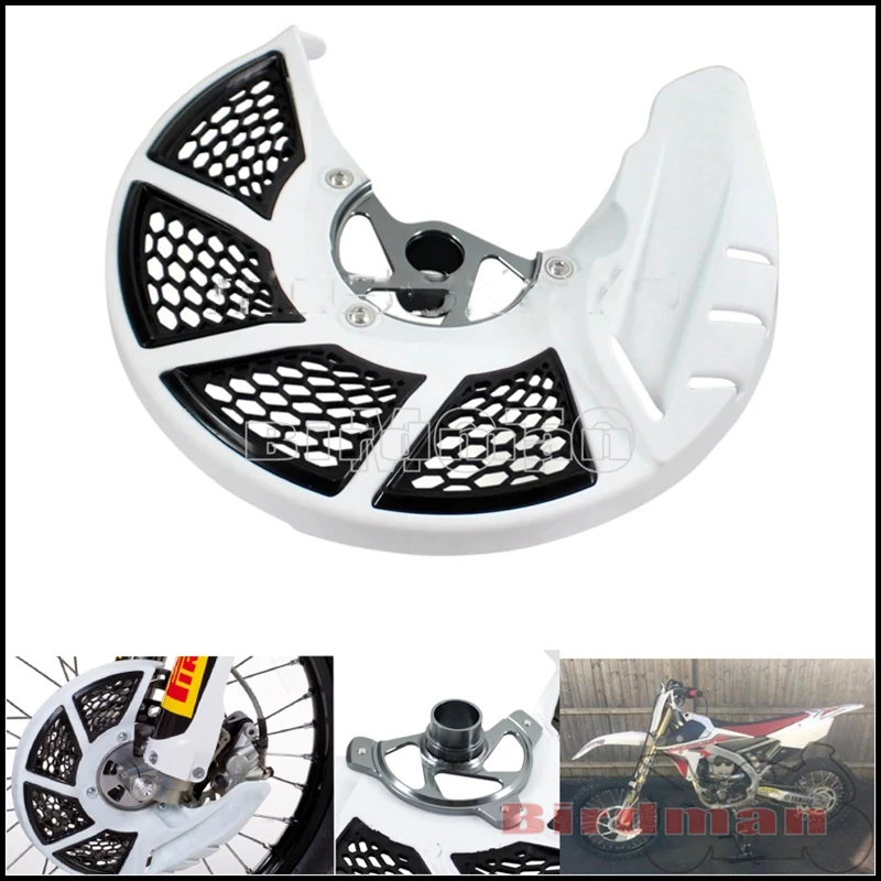 Motorcycle Enduro Plastic X-Brake Vented Front Disc Cover Protection For Honda CR 125R 250R CRF 250R 450R 250X 450X 2004-2017