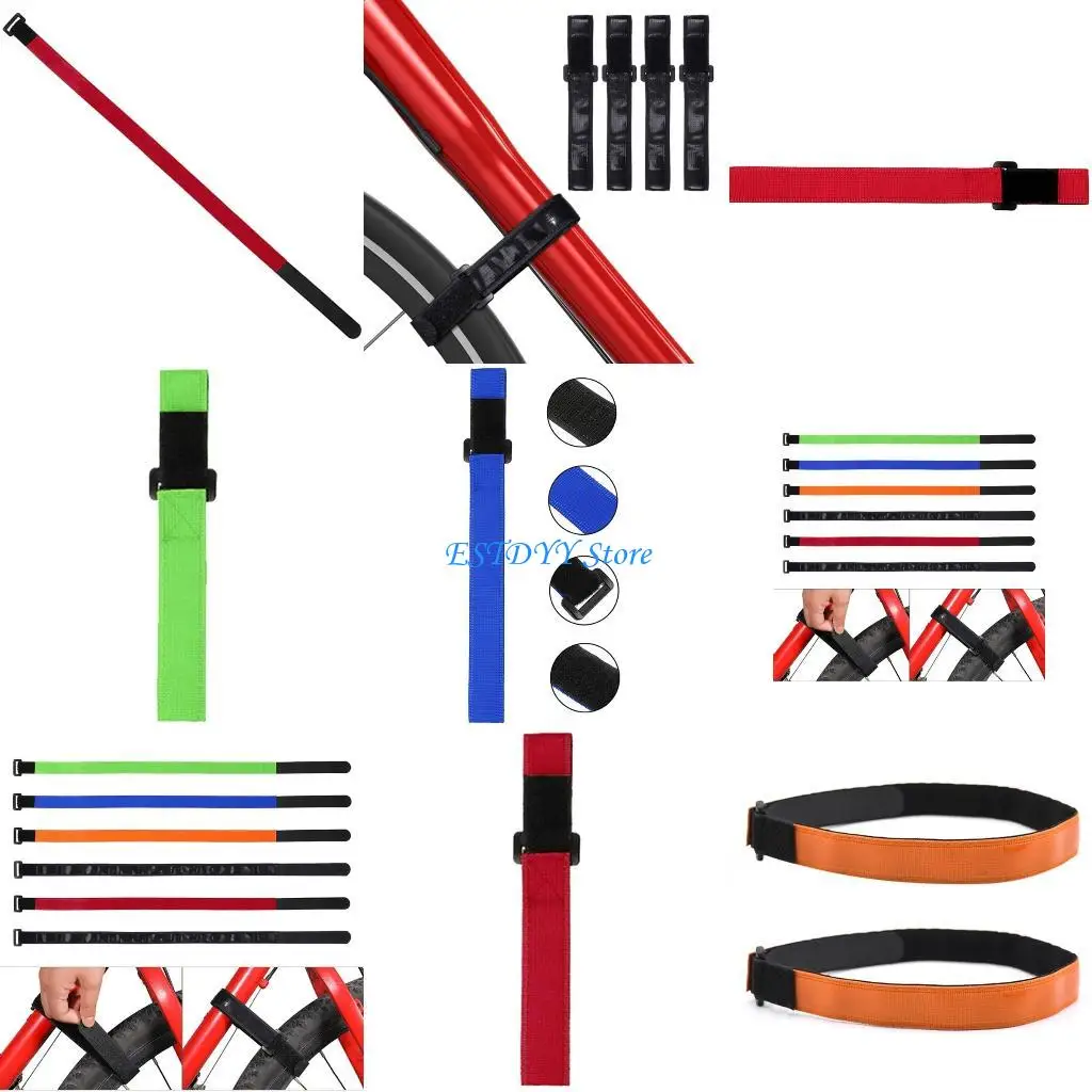 

G6DE Bike Strap Mountain Bike Rack Strap Bicycles Wheel Stabilizer Straps
