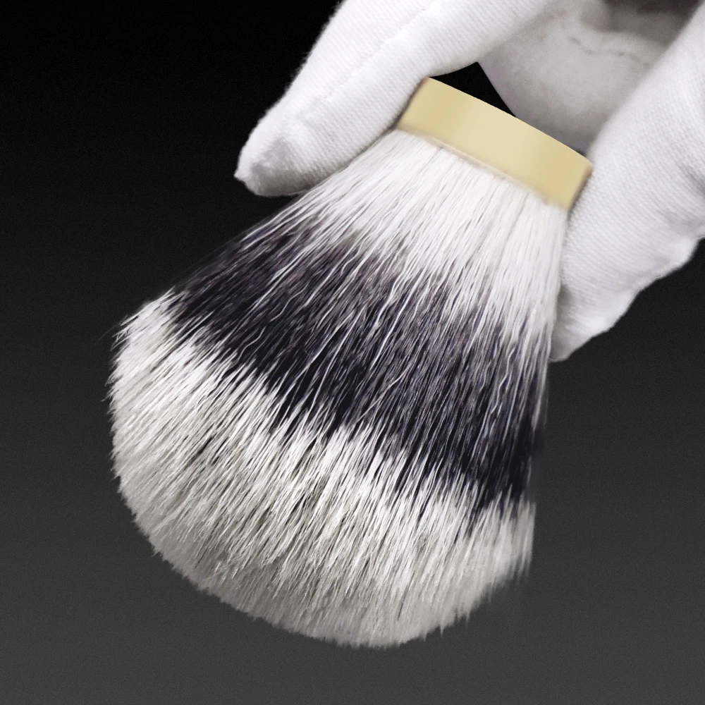 GDMG Shaving Brush Imitation Two Band Synthetic Hair Knot Handmade Beauty Beard Brush Barbershop Tools