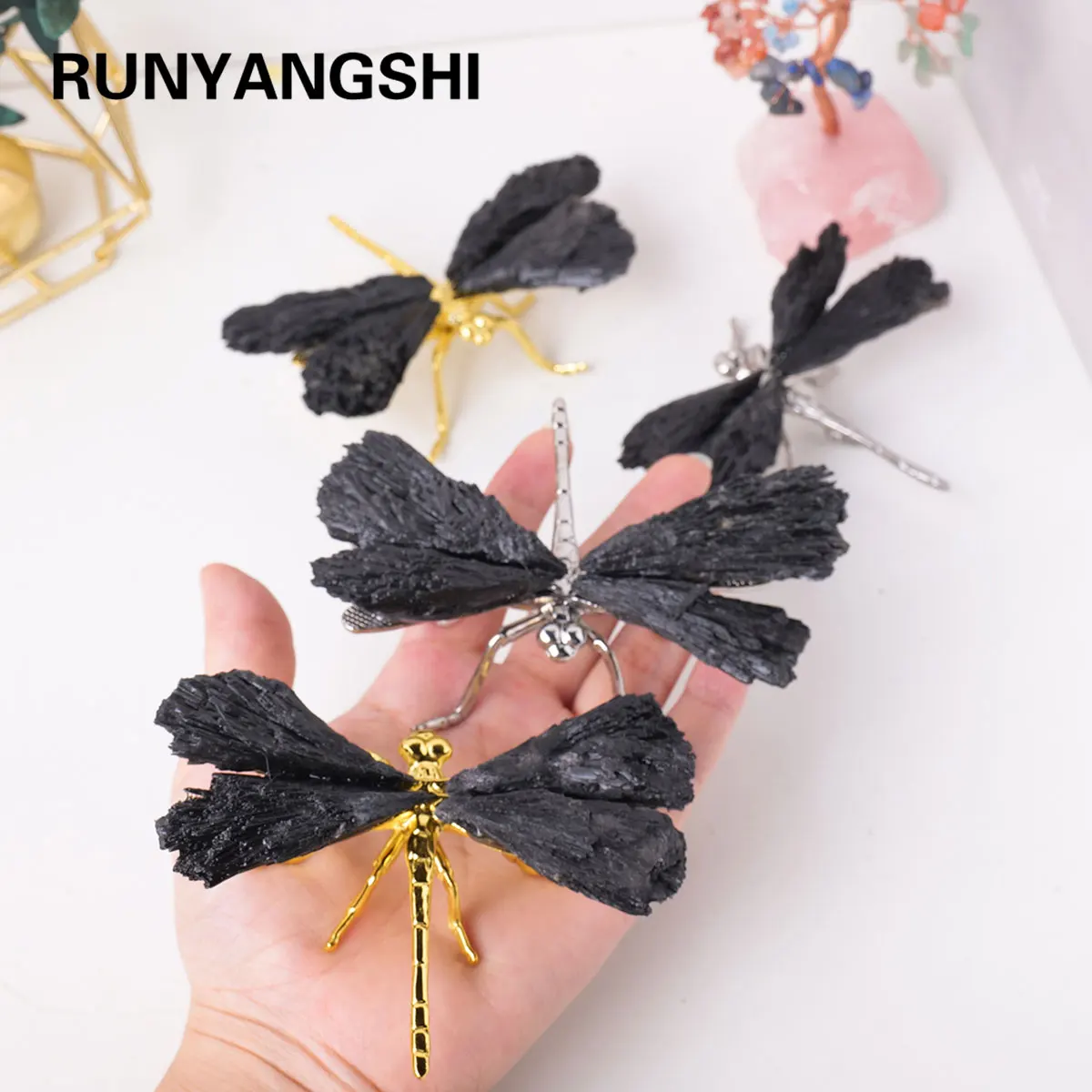natural-cristal-turmalina-preta-pedra-pena-de-chama-libelula-diy-animal-adivinhacao-decoracao-para-casa-atacado-1pc