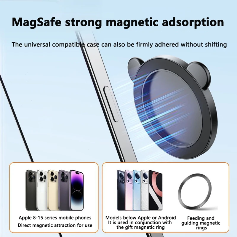 Magsafe 마그네틱 전화 용 Xiaomi Selfie 미러 카메라 Selfie 미러 전화 백 카메라 광각 휴대용 Selfie 미러 키트