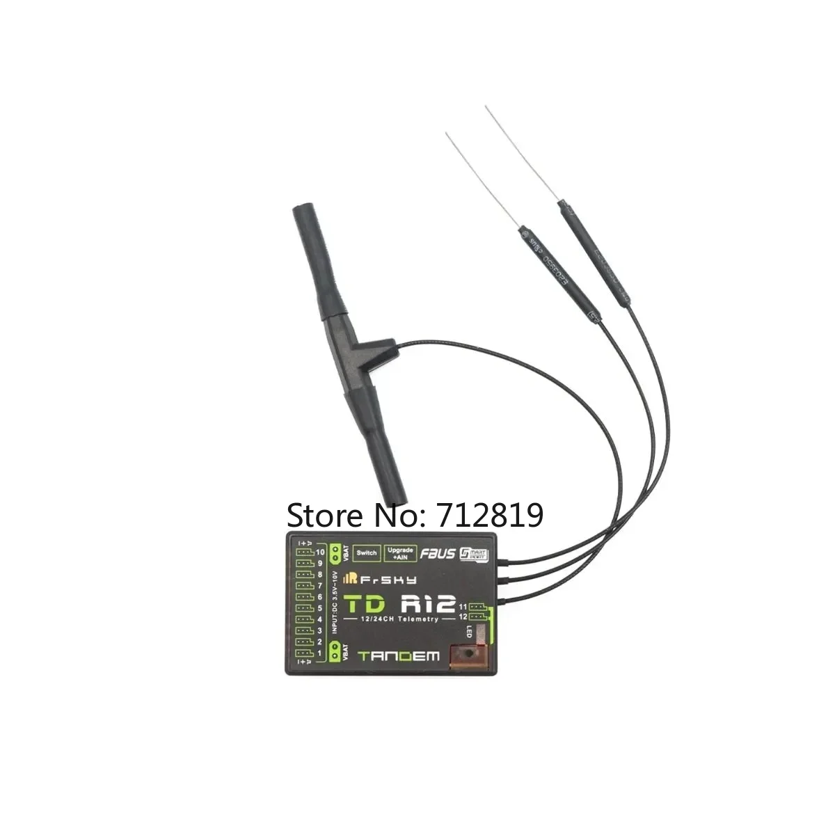 FrSky 2.4G 900M Tandem Dual-Band Receiver TD R12 for  X20PRO X18 XE Transmitters
