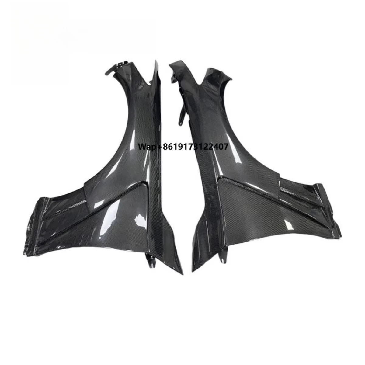 

Carbon Fiber Mudguard, Perforated Cooling Style, for Q50 Body Kit Bumper