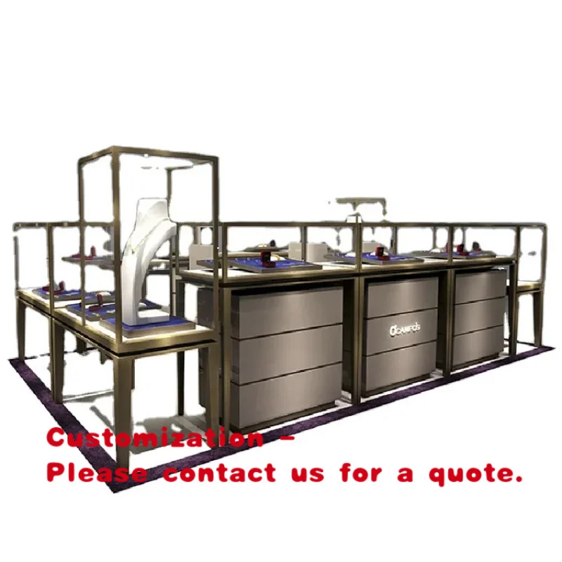 

custom.High End Modern Custom Foldable Jewelry Display Kiosk Retail Fixture Supply