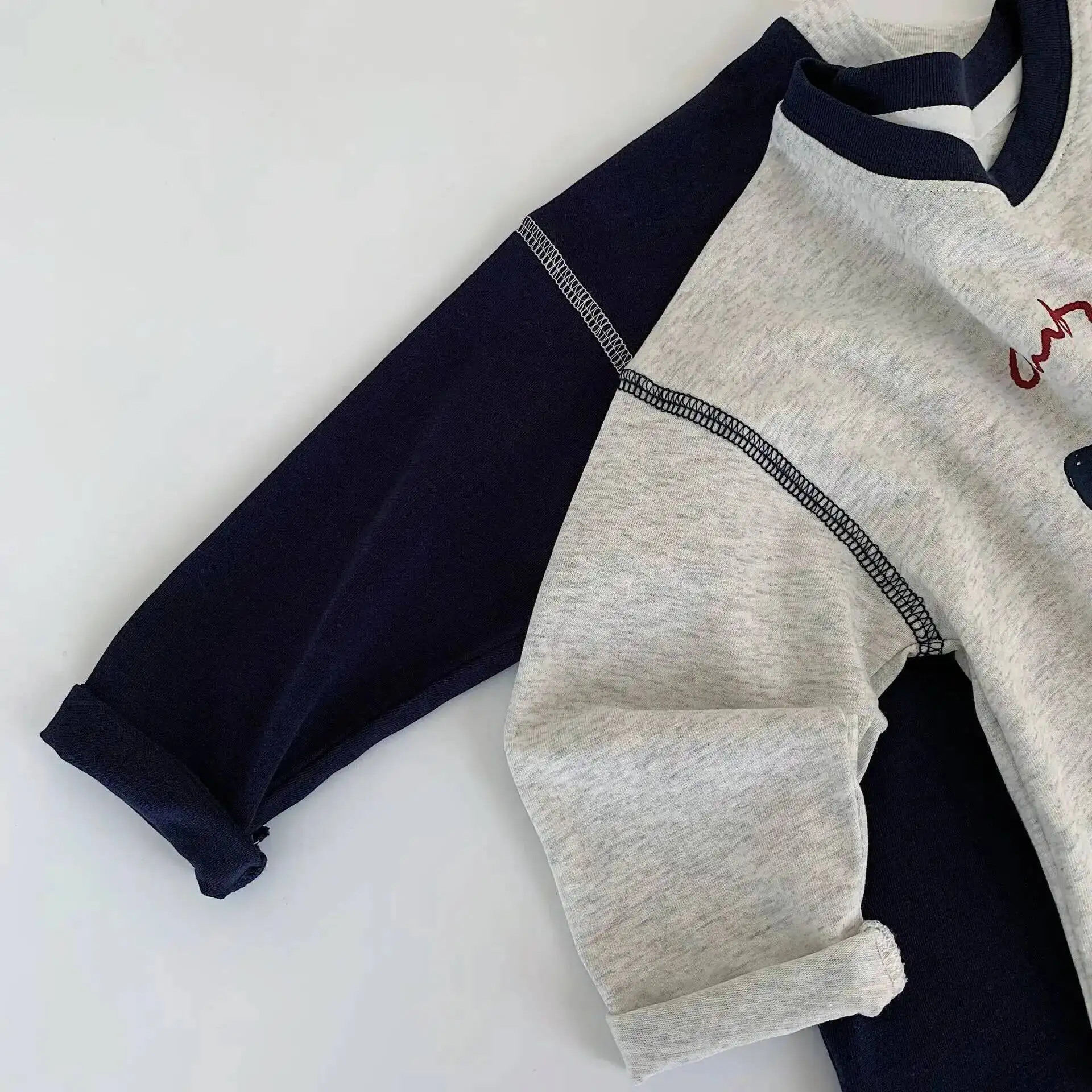 Frühling Herbst Kinder T-Shirts 2-10 Jahre Jungen Mädchen Baumwolle Cartoon Patchwork Langarm T-Shirts Kleinkind Oberteile Kinderkleidung – Detail 8