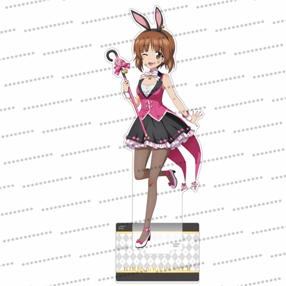 حار أنيمي الفتيات وبانزر الأرنب فتاة زي نمط سلسلة الاكريليك لافتة نموذج مروحة هدية 15 سنتيمتر