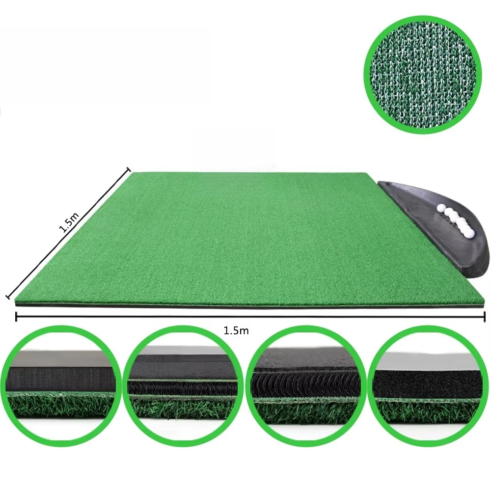 عينة مجانية من الشركة المصنعة الثقيلة جولف العشب حصيرة الكلاسيكية جولف ضرب حصيرة القيادة المدى حصيرة #2