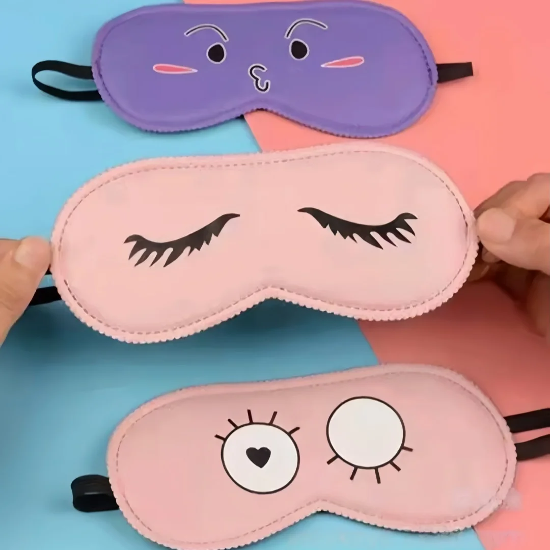 Cartoon Eye Mask. Students Wear and Receive Gifts. Game Room Wear, Daily Sleep Blackout Goggles, Travel Accessories view 5