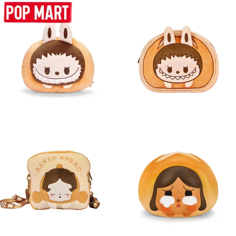 

POP MART Series Blind Box The BAKED BREAD Series LABUBU PUCKY Throw Pillows Genuine Anime Peripheral Soft Decor Toys Girls Gifts