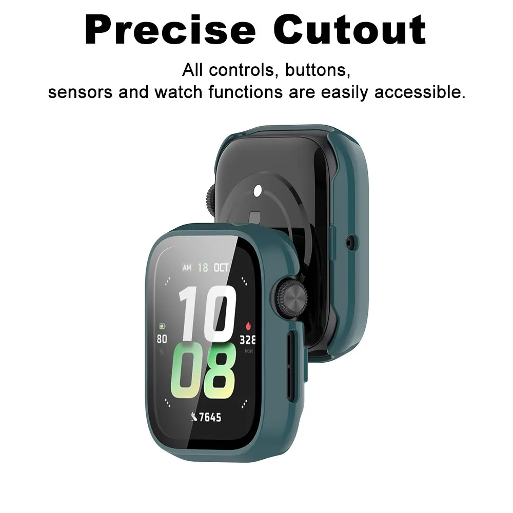 PC Watch Case with Tempered Glass For Honor Watch 5  Frame Anti-Fall Watch Screen Protector For Honor Watch5 Dustproof