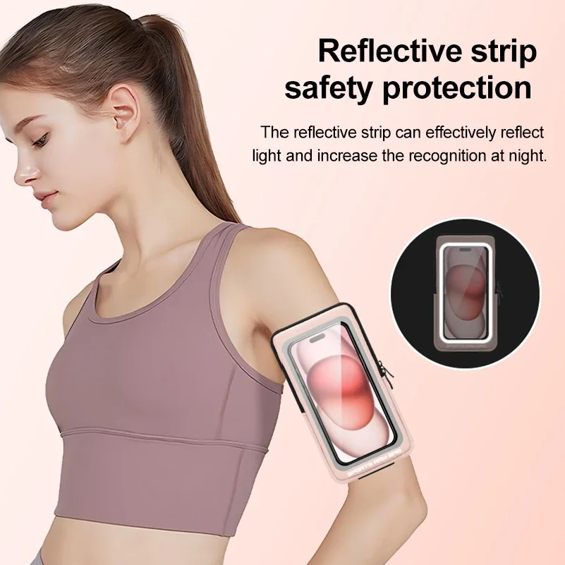 Armband On The Phone Mobile Phone Bag Wrist Armbands Mp3 mp4 Bags Sports Cell Phone Holder Cell Phone Accessories Woman Sports view 5