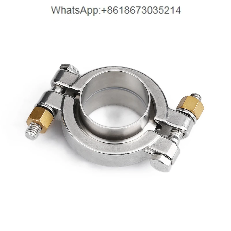 304 Stainless Steel High Pressure Quick Assembly Joint Clamp Set Large Diameter Welding Direct Chuck Fixed Buckle for Plumbing