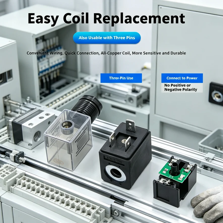 4V210-08 Pneumatic Solenoid Valve 5/2 Way Air Control Solenoid Valve Manifold Assembly 1/4 Inch