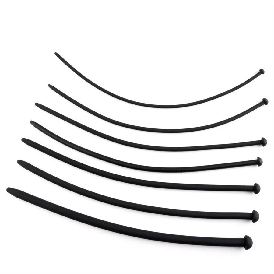 7 أحجام سيليكون قسطرة الإحليل موسع السبر لينة لعبة استثارة القضيب جهاز الرجال Bdsm لعبة الجنس القسطرة الجنس لعب الكبار للرجال