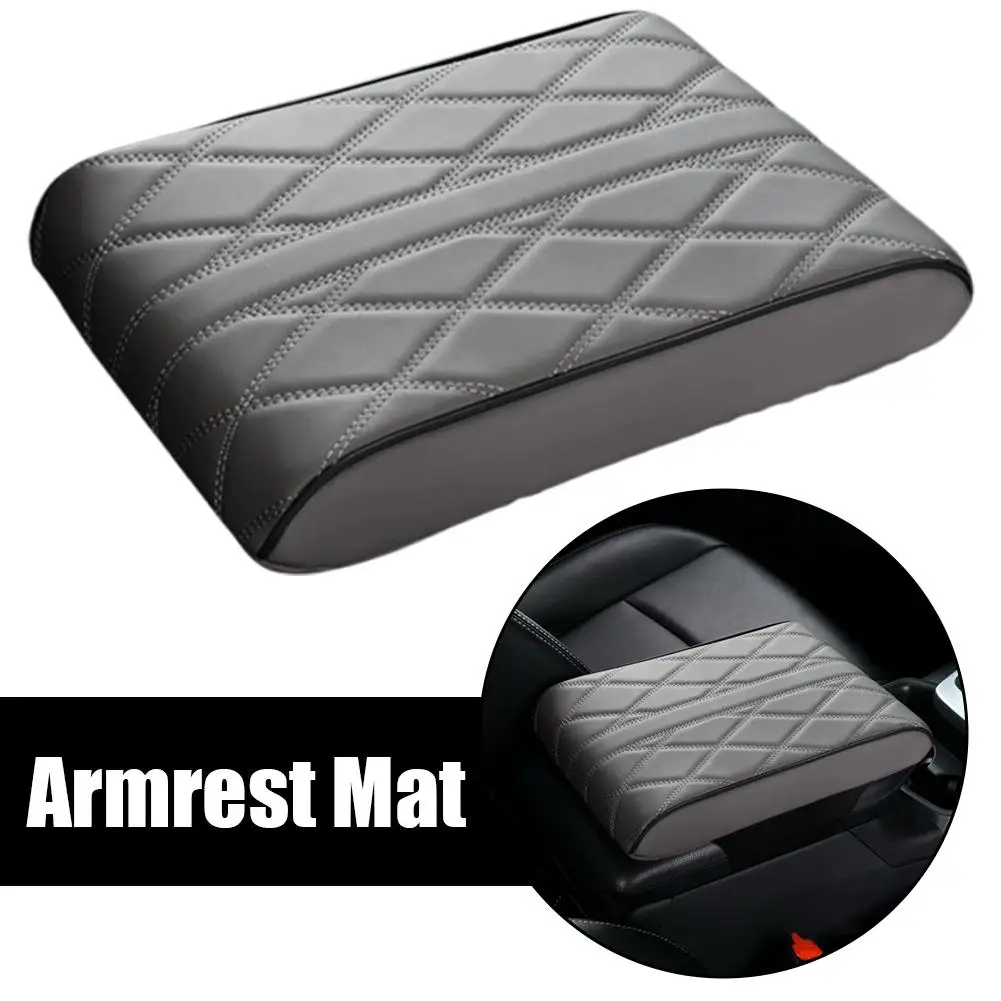 

Автомобильный кожаный подлокотник из наппа, 32*22*5,5 см, универсальный губчатый коврик, цветной подлокотник с эффектом памяти, скользящий ящик 5, подлокотник с защитой от отскока Se D1Y6