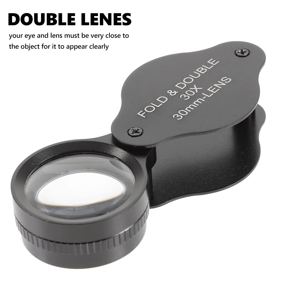 30x Jeweler Magnifying Glass Watchmaker Loupe For Repair Watch Jewelry Magnifier Reading Glasses 30mm Hand Eye Magnifiers