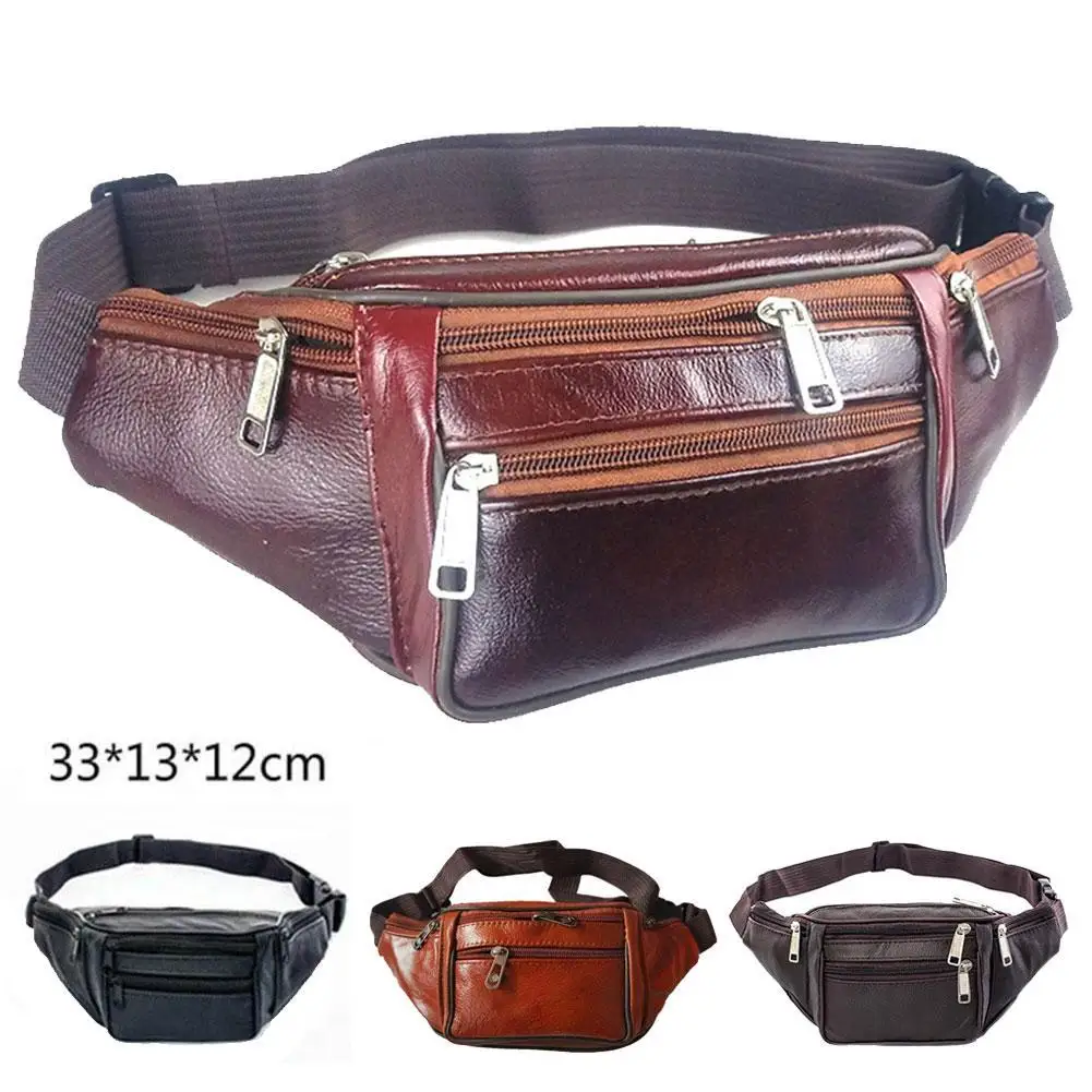 PU Leder Taille Tasche männer Taille Pack Taille Tasche Lustige Pack Gürtel Tasche Männer Kette Taille Tasche Für Telefon Beutel für Männer