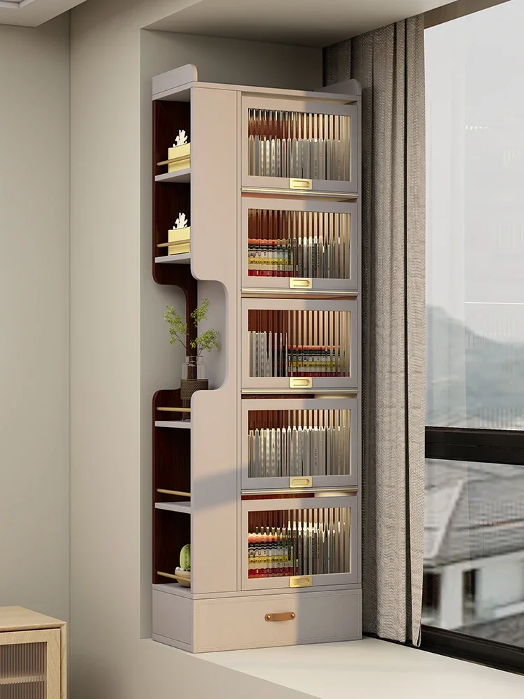 Balcony Bookshelf Bookcase Locker Window Sill Renovation Storage Cabinet Locker