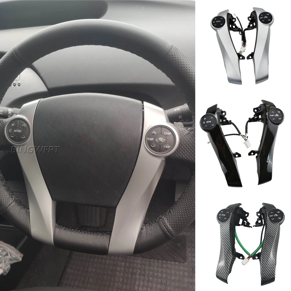 

Car High Quality Steering Wheel Multimedia Volume Control Button Switch For Toyota Prius Prius C 2011-2015 Aqua 2012-2014