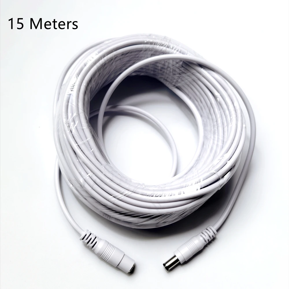 5.5*2.1MM DC 12V Power Adapter Extension Cable 3M/5M/10M/20M/30M Power Supply DC Interface For Led Stripe CCTV IP Wifi Camera