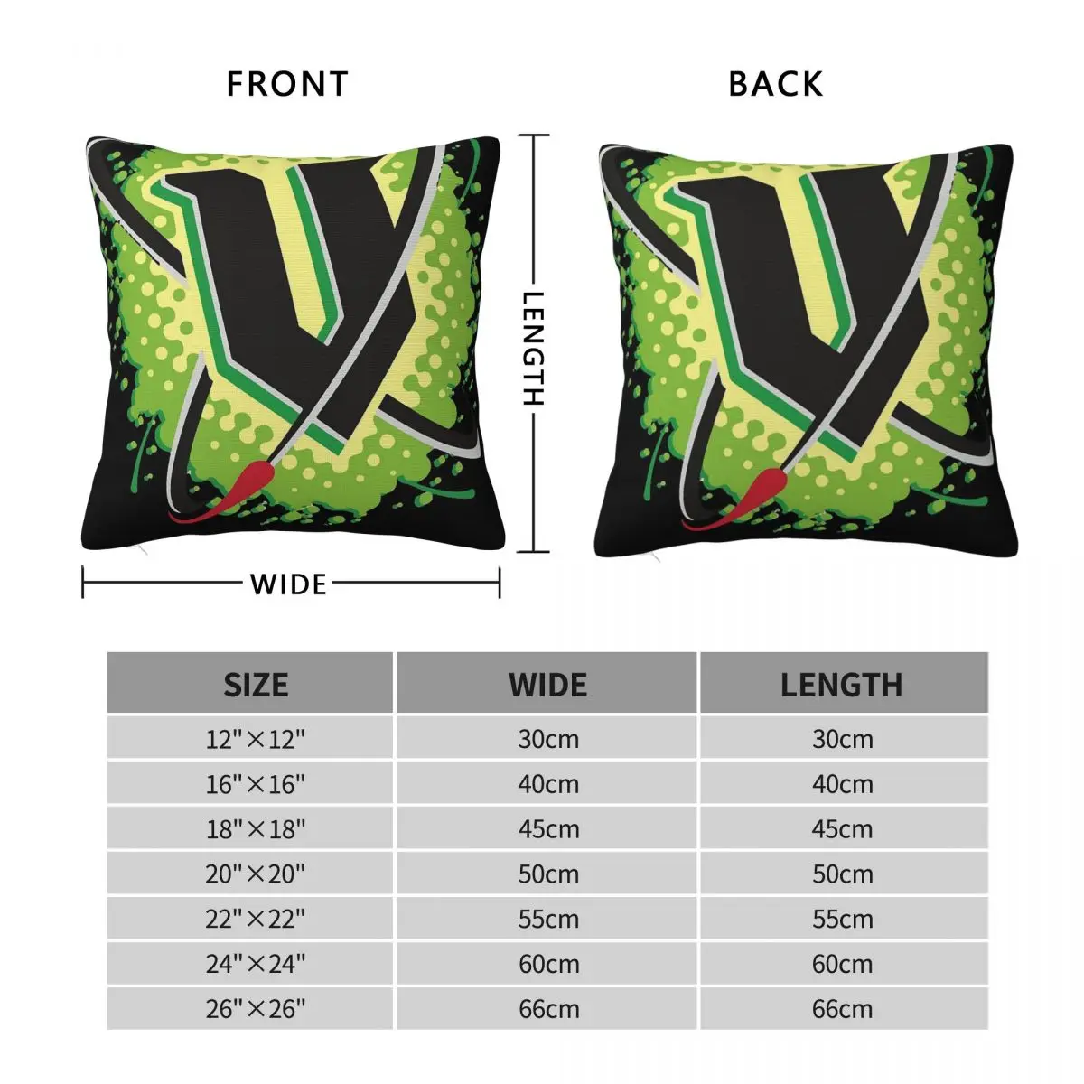 V Energy Drink Square Pillowcase Polyester Linen Velvet Creative Zip Decorative Pillow Case Car Cushion Cover 45x45