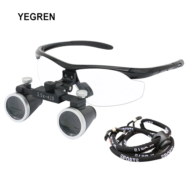 2.5X 3.5X Head Wearing Dental Loupe Ultralight Eyeglasses Binocular Magnifier Pupil Adjustable Dentist Surgical Loupes