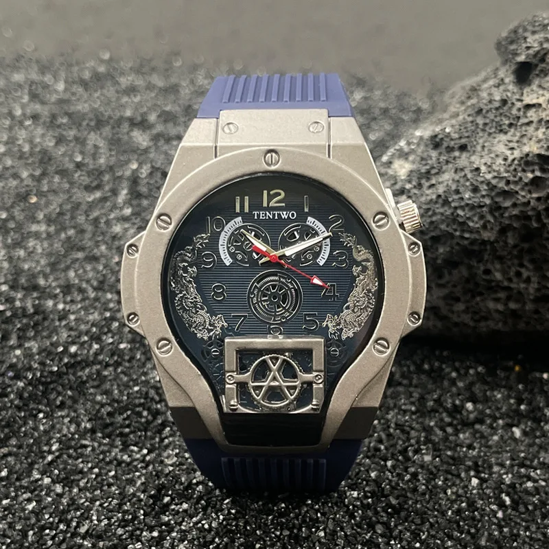 New Fashion Luxury Top Man Militray Sports Silicone Watch Men Business Wrist Watches Male Clock Quartz Watches Reloj Hombre Gift - view 3