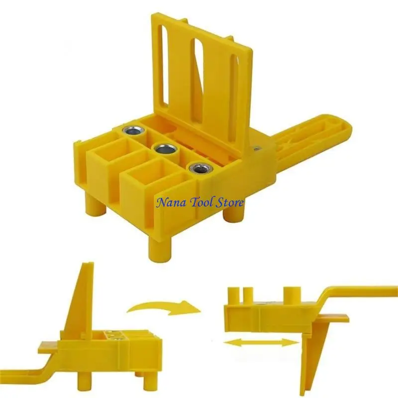 

31GJ Hole Doweling Jig Metal Construction Woodworking Drill Locator 6/8/10mm