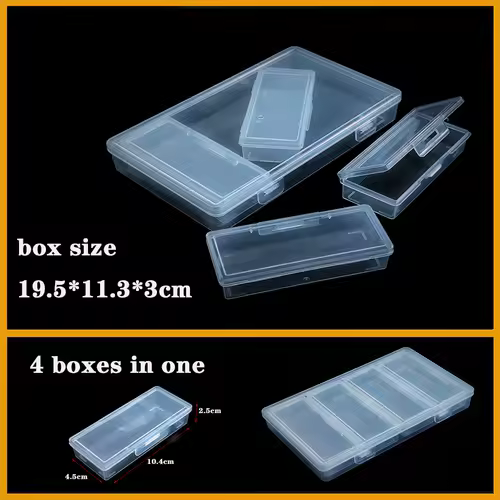 Transparent Plastic box Screw Compartment Box Jewelry Earring Display Case Container Clear Terminal Organizer Tool Storage boxes - Image 36