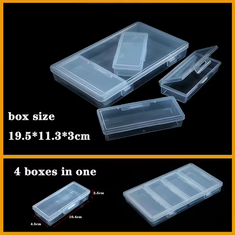 Transparent Plastic box Screw Compartment Box Jewelry Earring Display Case Container Clear Terminal Organizer Tool Storage boxes - Image 36