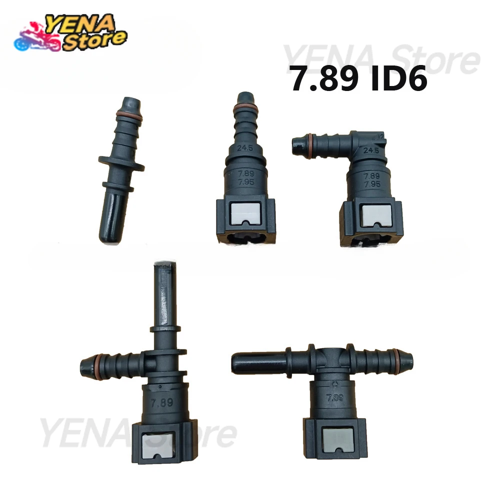 

Automotive Fuel Line Coupler Hose Quick Connection 7.89 ID6-7.95 ID6 Rubber Nylon Hose Adapter Disconnect Release Hose Connector