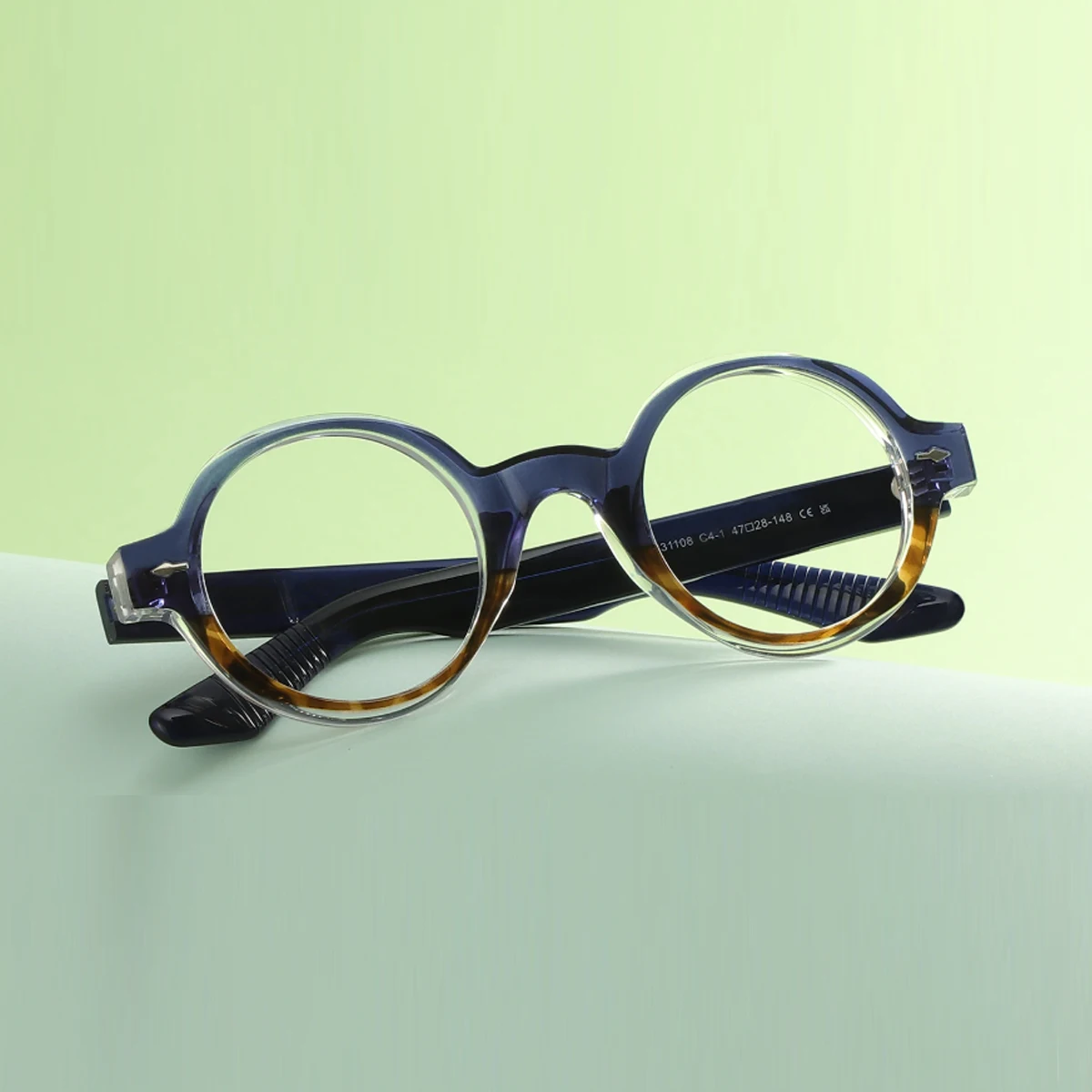 

Fashionable New Style, Full-Frame Round Glasses, Unisex, Small Size Glasses, Party Decoration Street Photography