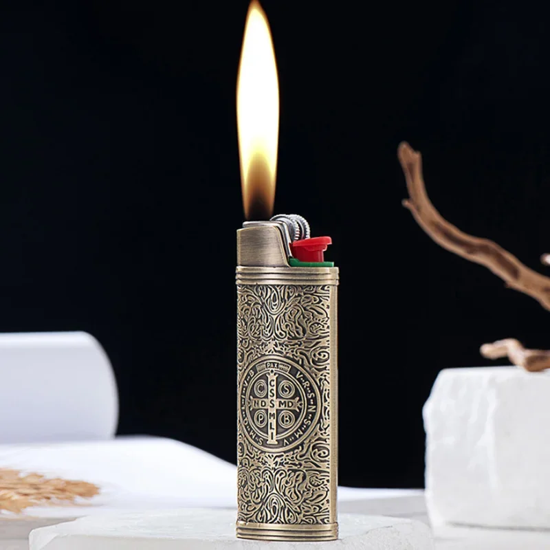 حافظة ولاعة معدنية كلاسيكية كلاسيكية من قسطنطين، حافظة ولاعة لهاتف BIC J6 بالحجم الكامل